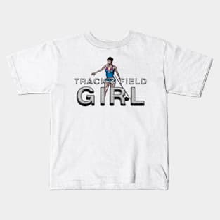 Track and Field Girl Kids T-Shirt